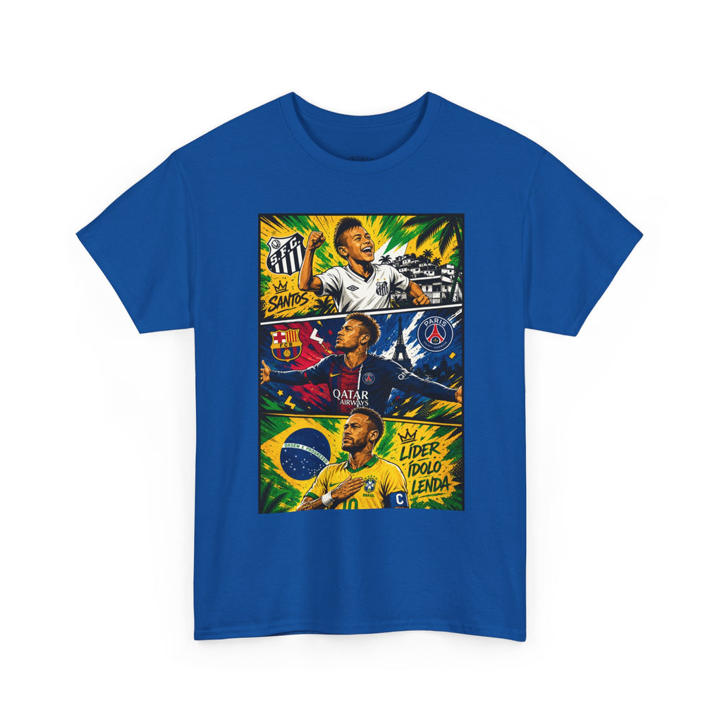 Soccer Legends Graphic Tee – Brazil & World Stars Collage