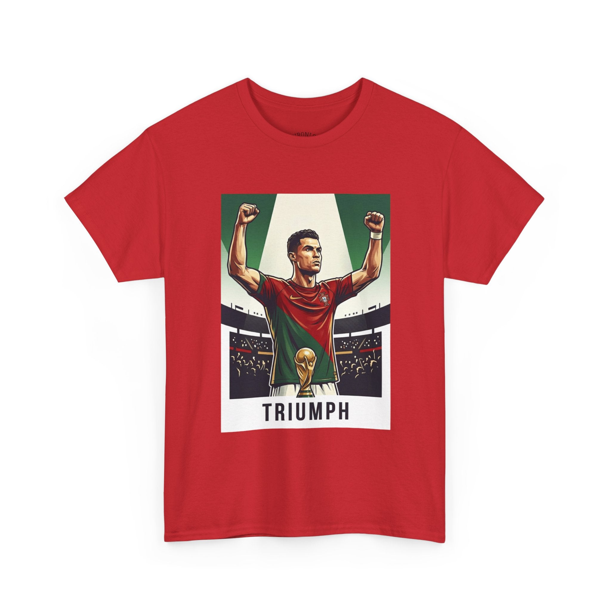 Triumph Soccer Tee — 'Triumph' Front Graphic & 'Progress Over Perfection' Back