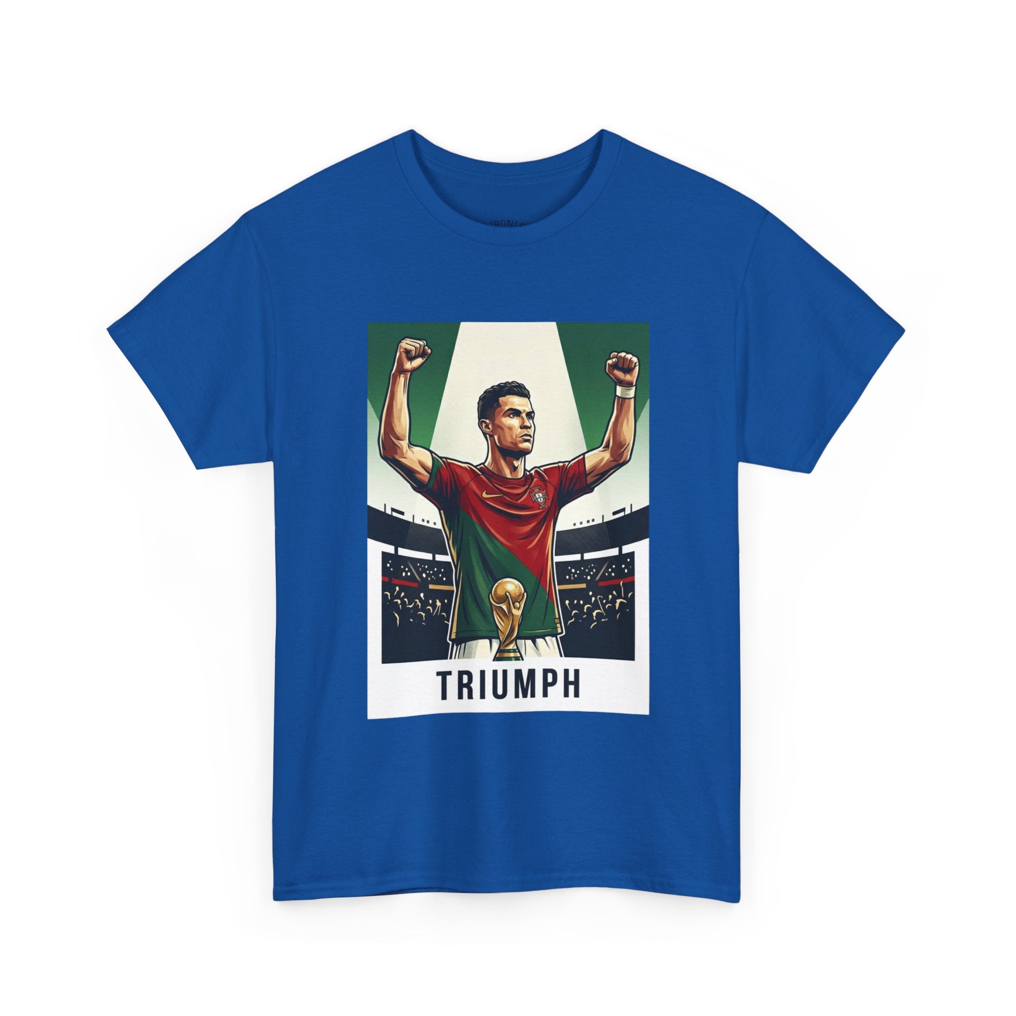 Triumph Soccer Tee — 'Triumph' Front Graphic & 'Progress Over Perfection' Back