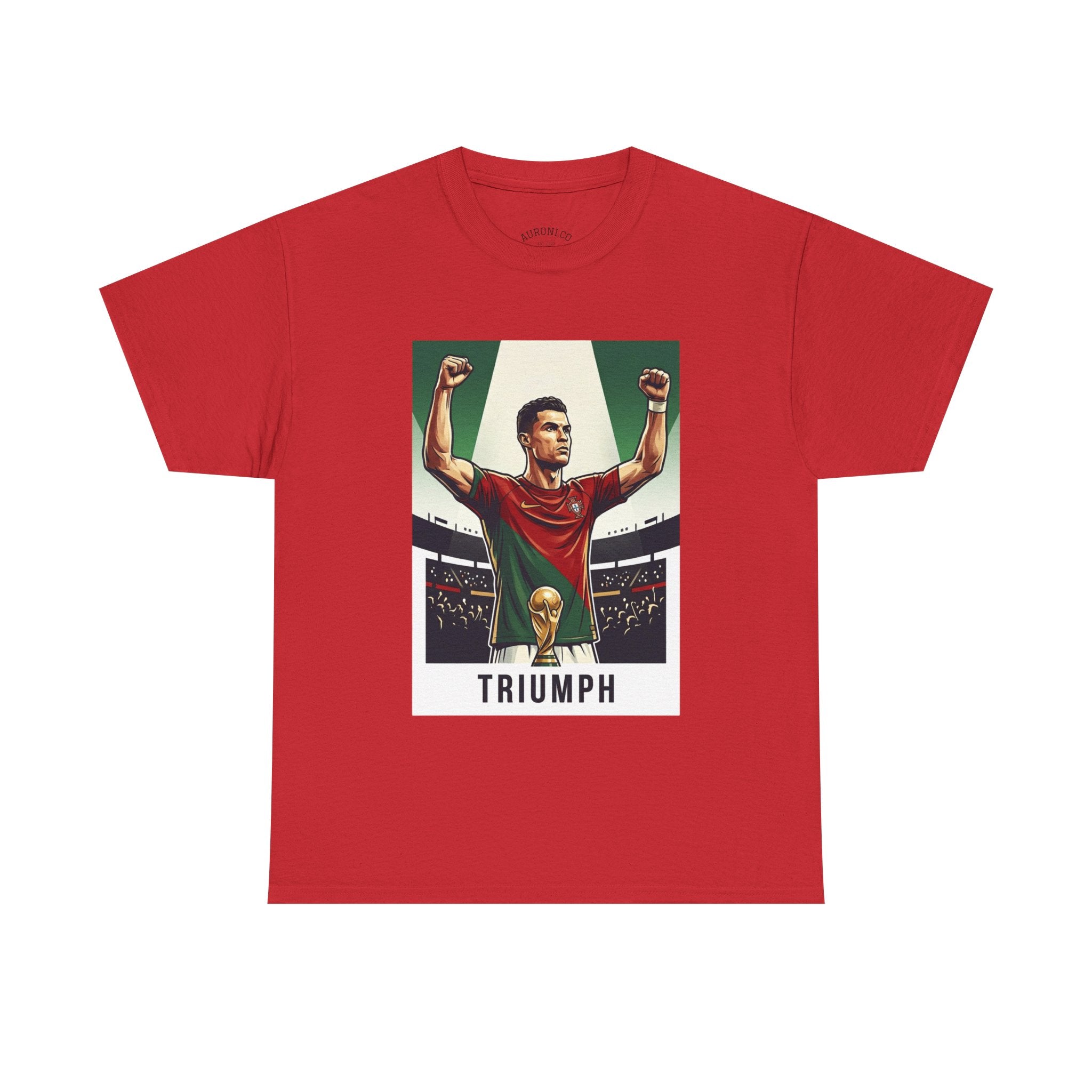 Triumph Soccer Tee — 'Triumph' Front Graphic & 'Progress Over Perfection' Back
