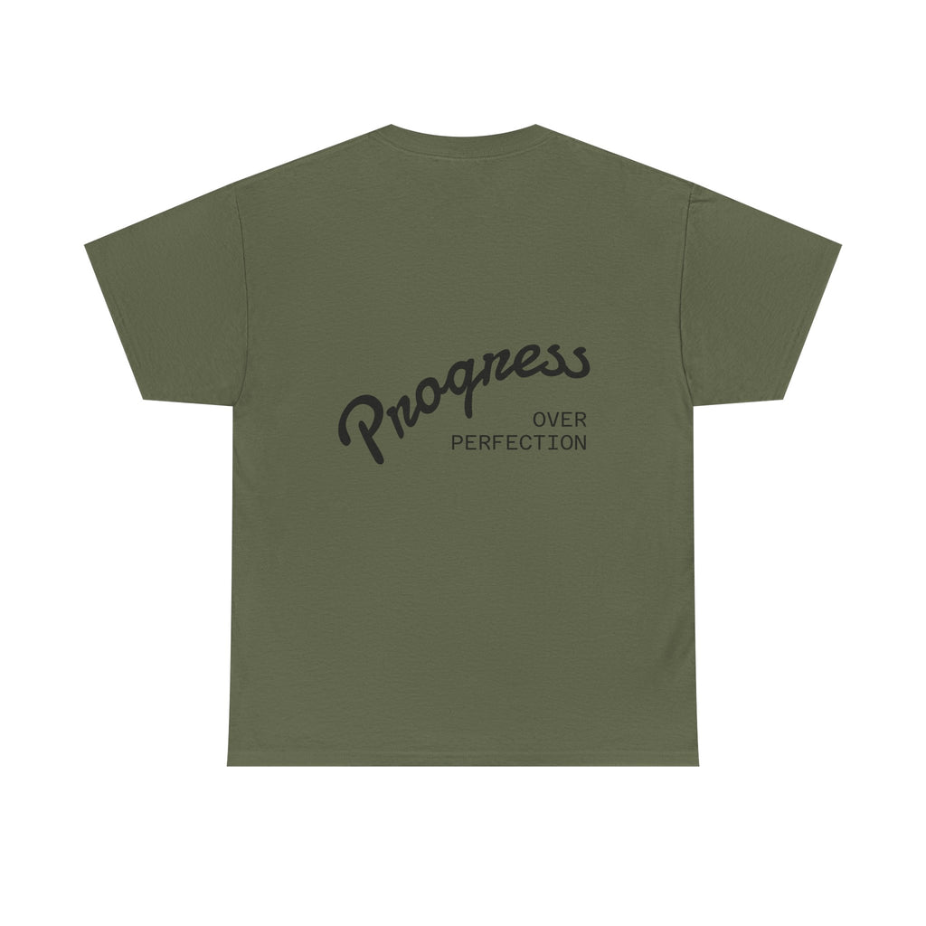 Triumph Soccer Tee — 'Triumph' Front Graphic & 'Progress Over Perfection' Back
