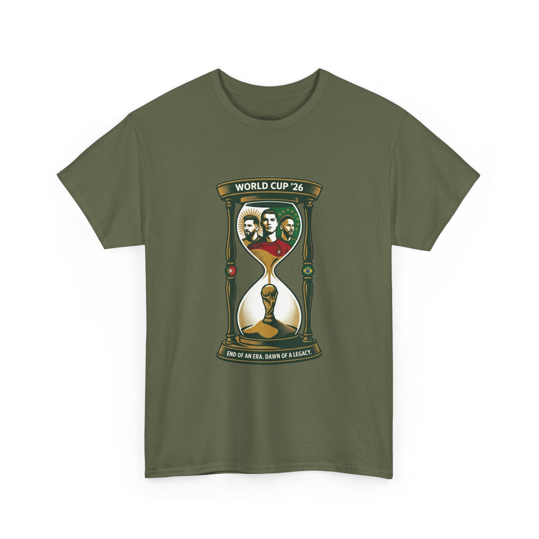 T-Shirt — World Cup '26 Hourglass Soccer Design (Includes Player Faces)