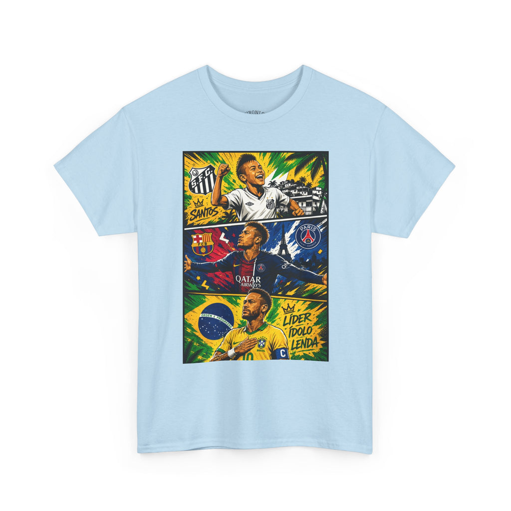 Soccer Legends Graphic Tee – Brazil & World Stars Collage