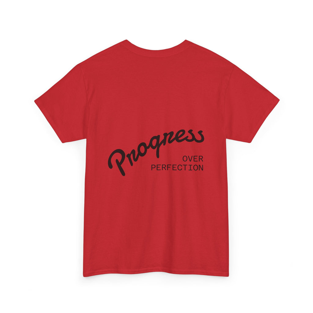 Triumph Soccer Tee — 'Triumph' Front Graphic & 'Progress Over Perfection' Back