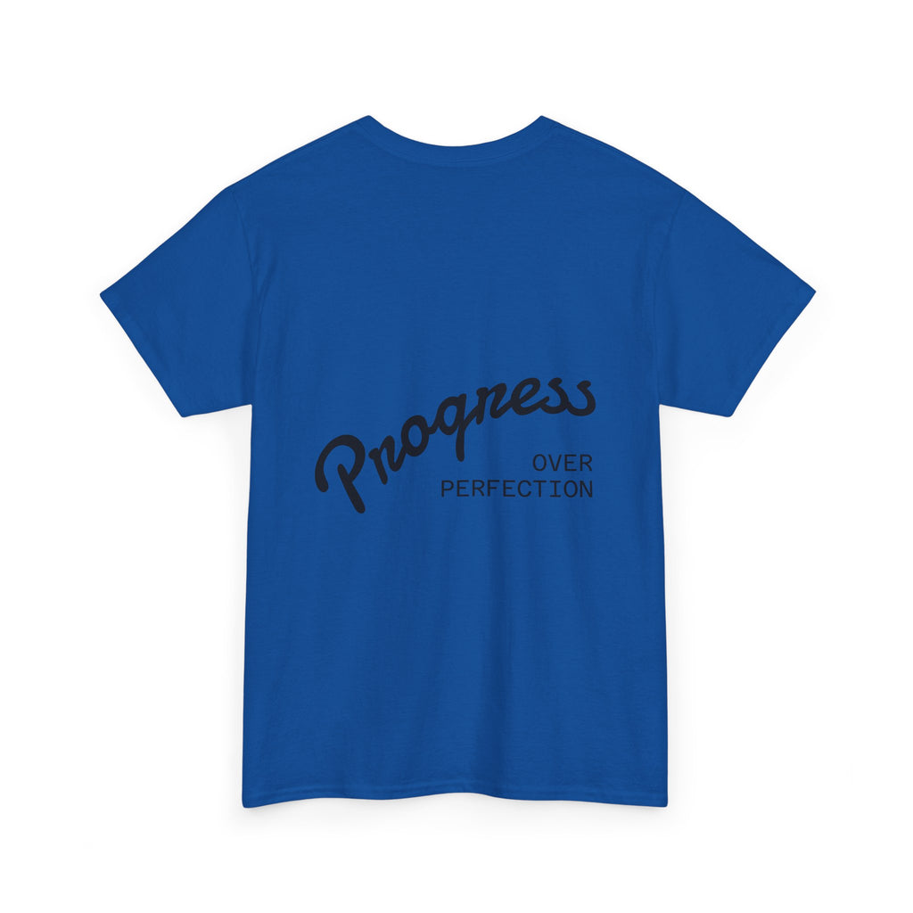 Triumph Soccer Tee — 'Triumph' Front Graphic & 'Progress Over Perfection' Back